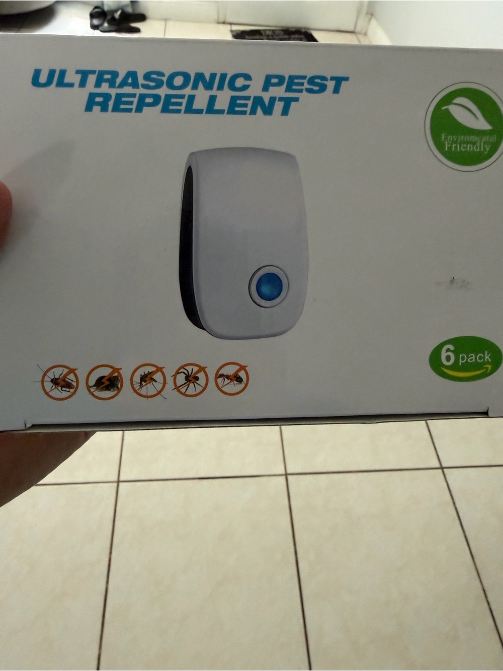Ultrasonic Pest Repellent - White (6 Pack)